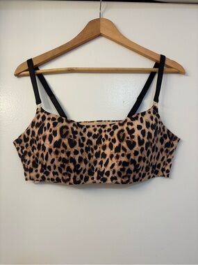 Victoria’s Secret Leopard Bandeau with gold emblems